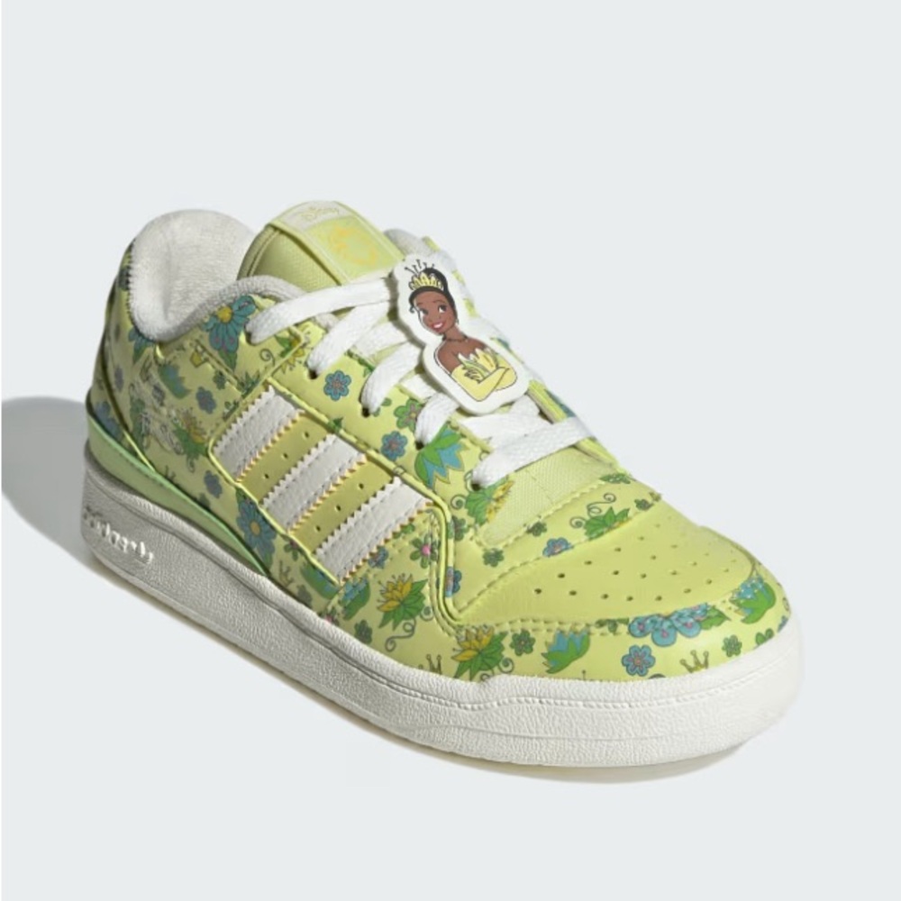 Adidas Kids Green Floral Sneakers 5 Toddler
